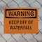 Signmission Keep Off Of Waterfall, 18 in W x Rectangle, Plastic OS-2PACK-WS-P-1218-L-12216 - alternate 5